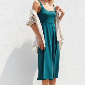 UO Dakota Knit Midi Dress Green S NWT